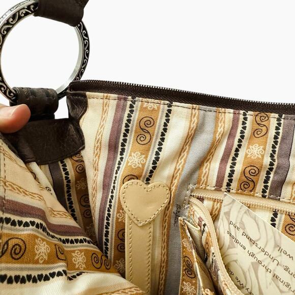 NWT Brighton Woven Soft‎ Raffia & Leather Hobo Bag - Picture 5 of 13